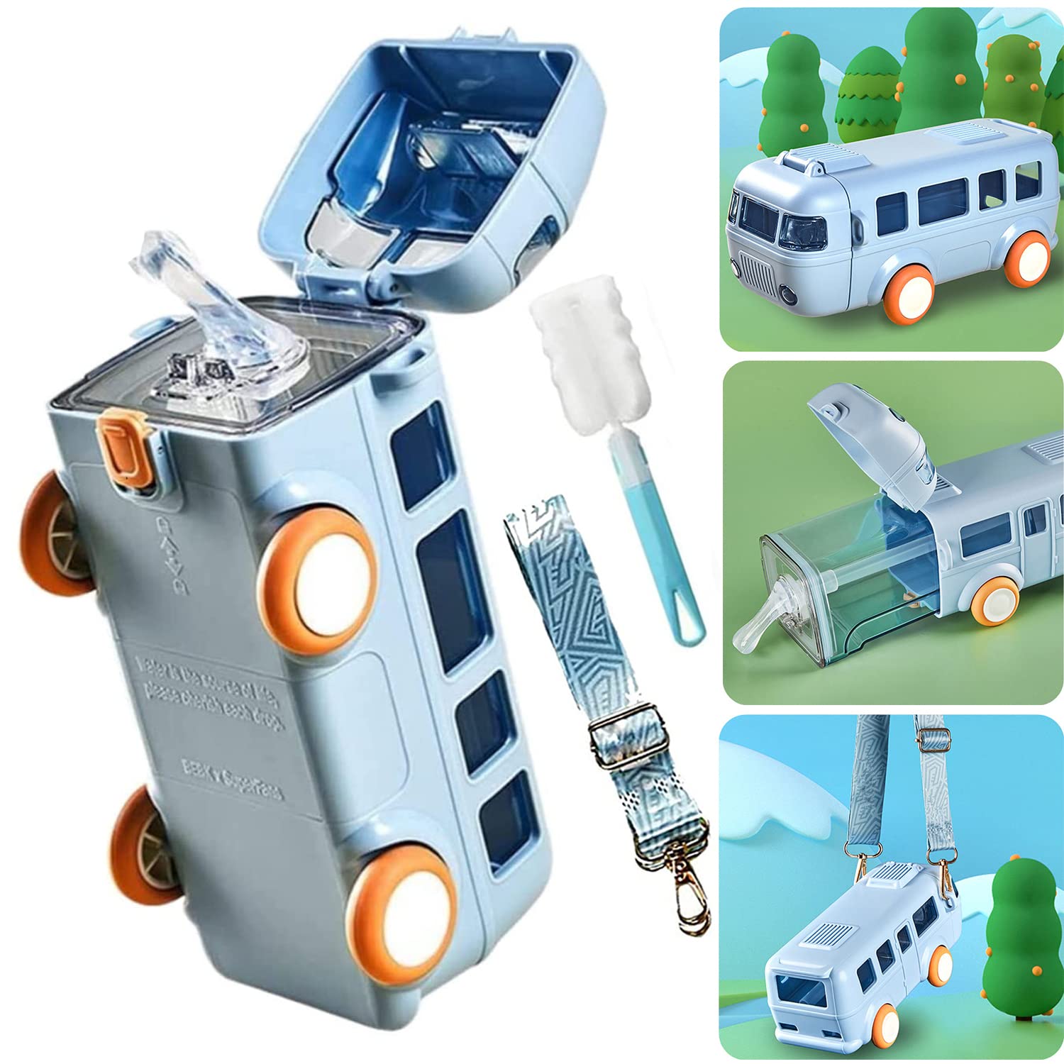 AquaBus®BOTELLA FORMA BUS PARA NIÑOS