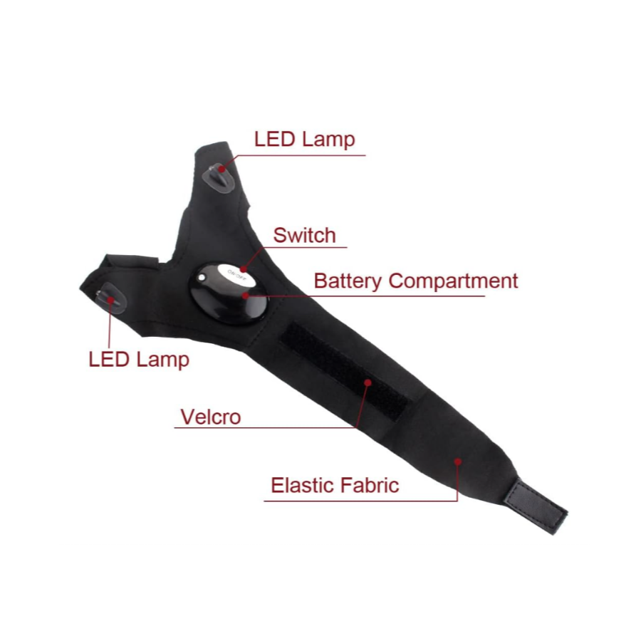 Guante Luz Led Camping Carro Pesca