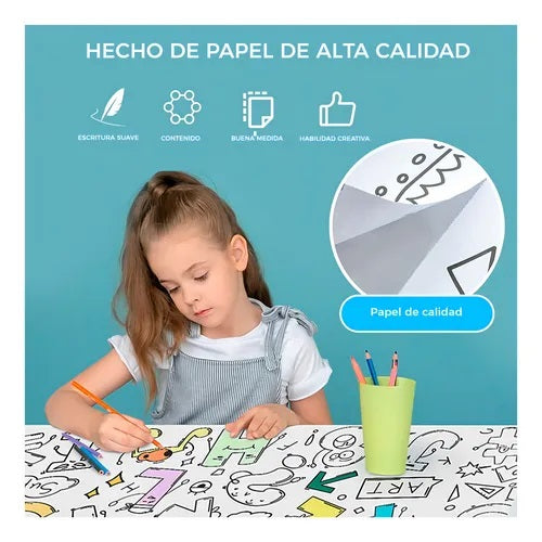 ROLLO DE PAPEL PARA COLOREAR